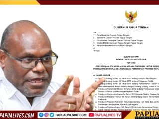Gubernur Papua Tengah Tetapkan WFH Setiap Jumat untuk ASN, Unit Layanan Kritis Tetap WFO