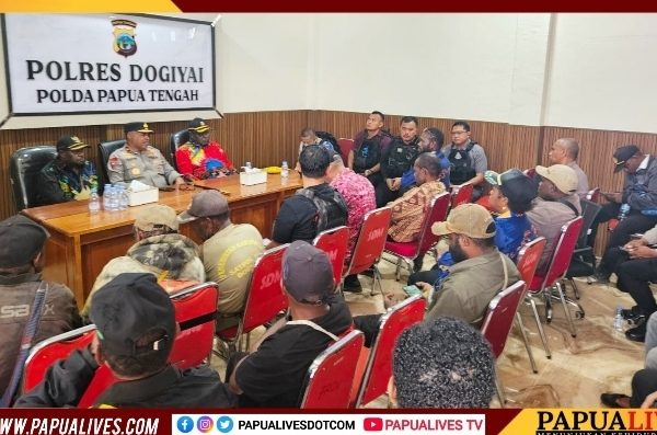 ‎Kapolda Papua Tengah Pimpin Apel Pagi di Polres Dogiyai, Perkuat Konsolidasi Internal dan Cooling System