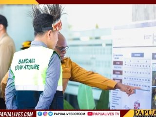 Gubernur Meki Nawipa Dampingi Wapres Gibran Tinjau Bandara Douw Aturure Hasil Revitalisasi