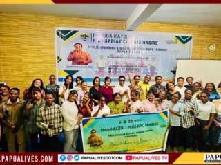 Gandeng Komunitas Pelatihan Public Speaking & MC Papua Tengah, Pemuda Katolik Nabire Latih 37 Peserta