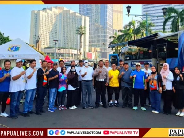 Jasa Raharja DKI Jakarta Bersama Stakeholder  Hadirkan Layanan Samsat Keliling di HBKB Bundaran HI