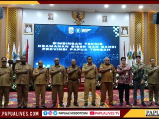 Jaga Data Daerah dari Ancaman Digital, Pemprov Papua Tengah Gelar Bimtek Keamanan Siber dan Sandi Bersama BSSN