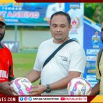 Dukung Bupati Cup III 2026, Komunitas Meeyoka (KOMEE) Serahkan Bantuan Bola ke Panitia Turnamen