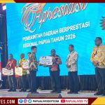 Bukti Kinerja Nyata, Gubernur Meki Nawipa Bawa Papua Tengah Jadi Terbaik Pertama Kategori Ketenagakerjaan