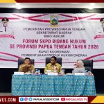 Perkuat Tata Kelola Hukum, Pemprov Papua Tengah Gelar Forum SKPD Bidang Hukum 2026 di Nabire
