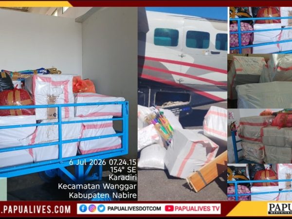 Dinkes Papua Tengah Kirim 11 Koli Logistik Kesehatan Menuju Intan Jaya