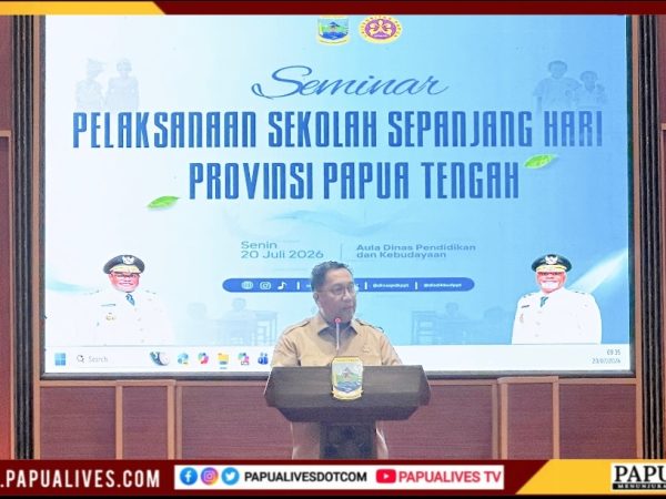 Pemprov Papua Tengah Buka Seminar Sekolah Sepanjang Hari, Silwanus Sumule: Alokasikan 30% Dana Otsus untuk Pendidikan