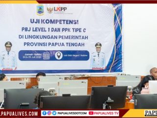 Pemprov Papua Tengah Perkuat SDM, Sebanyak 60 ASN Ikut Uji Sertifikasi PBJ Level 1 dan PPK Tipe C