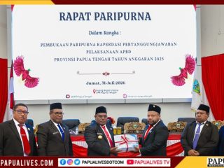 Realisasi Belanja APBD 2025 Baru Capai 78,57%, Gubernur Papua Tengah Akui Perlu Evaluasi Serapan Anggaran