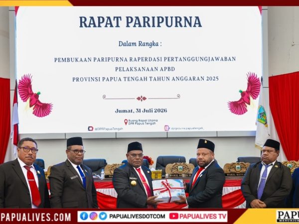 Realisasi Belanja APBD 2025 Baru Capai 78,57%, Gubernur Papua Tengah Akui Perlu Evaluasi Serapan Anggaran
