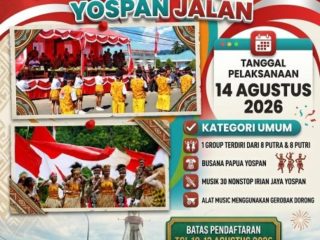 Pelestarian Budaya: Lomba Yospan Jalan Siap Meriahkan Kemerdekaan di Nabire