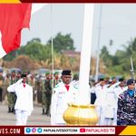 Upacara HUT ke-81 RI, Gubernur Meki Nawipa Luncurkan Subsidi Penerbangan Perintis