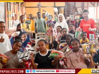 Rayakan HUT RI ke-81, Dewan Paroki Santo Yosep Fakfak Kunjungi dan Motivasi Anak Asrama Santa Theresia