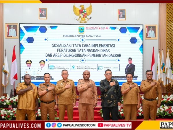 Bangun Fondasi Birokrasi, Pemprov Papua Tengah Sosialisasi Tata Naskah Dinas dan Kearsipan bagi 182 Aparatur