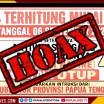 Hoaks! Gubernur Papua Tengah Tak Pernah Perintahkan Penutupan Pantai Nabire