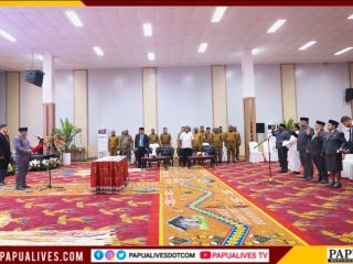 Lolos Uji Kompetensi & Rekomendasi BKN, 5 Pejabat Tinggi Pratama Papua Tengah Resmi Dilantik