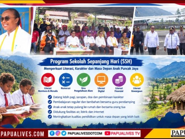 Resmi Diluncurkan di Puncak Jaya, Program Sekolah Sepanjang Hari Targetkan Enam Literasi Dasar Siswa