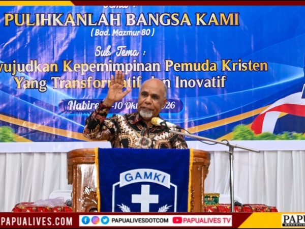 Buka Konferda I GAMKI Papua Tengah, Wagub Deinas Geley Dorong Lahirnya Pemimpin Muda Transformatif