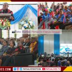 Gubernur Papua Tengah Hadiri HUT Ke-70 Tahun GBGP, Tekankan Pentingnya Pembinaan Generasi Muda
