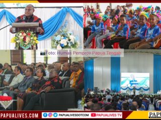 Gubernur Papua Tengah Hadiri HUT Ke-70 Tahun GBGP, Tekankan Pentingnya Pembinaan Generasi Muda